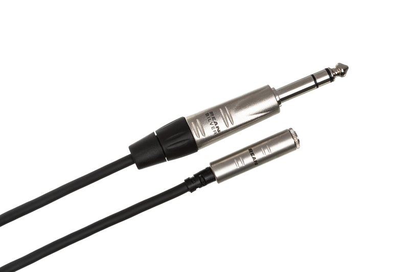 Hosa HXMS-025 Pro Headphone Adaptor Cable, REAN 3.5 mm TRS to 1/4 Inch TRS, 25 Feet - Image 2